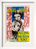 All This and Heaven Too, Bette Davis, Charles Boyer, 1940 Posters