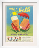Wall's, Ice-Cream, UK, 1950 Prints