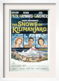 The Snows of Kilimanjaro, Susan Hayward, Gregory Peck, Ava Gardner, 1952 Print