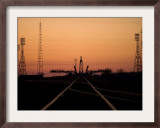 Soyuz Launch Pad at the Baikonur Cosmodrome in Kazakhstan Posters by Stocktrek Images 