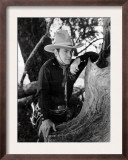 The Phantom Rider, Buck Jones, on Location, 1936 Print