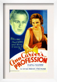 Ann Carver's Profession, Gene Raymond, Fay Wray on Midget Window Card, 1933 Prints