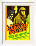 The Adventures of Sherlock Holmes, Ida Lupino, Alan Marshal, Basil Rathbone, 1939 Print