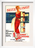 Five Against the House, with Kim Novak, Guy Madison, Brian Keith, Kerwin Mathews, Alvy Moore, 1955 Print