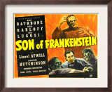 Son of Frankenstein, Boris Karloff, Boris Karloff, Basil Rathbone, Bela Lugosi, 1939 Prints
