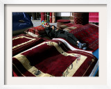 A Masked Boy Rests at a Carpet Shop in Kabul, Afghanistan, Friday, September 22, 2006 Framed Photographic Print by Rodrigo Abd