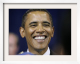 Barack Obama, Clinton, IA Framed Photographic Print