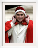 Pope Benedict XVI Arriving for the Weekly General Audience in St. Peter's Square at the Vatican Framed Photographic Print