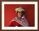 A Bolivian Kallawaya Framed Photographic Print