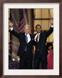 Barack Obama and Joe Biden at the Democratic National Convention 2008, Denver, CO Framed Photographic Print