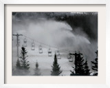 Snow Guns Pump out Man-Made Snow at Bretton Woods Ski Area, New Hampshire, November 20, 2006 Framed Photographic Print by Jim Cole