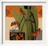 Figurative Collage with Moths Posters