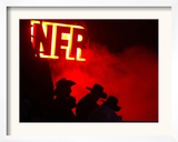 Stockmen Watch the Opening Ceremonies of the National Finals Rodeo Framed Photographic Print
