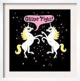 Unicorn Glitter Fight Print