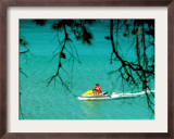 Jet Ski on the Sea at Konnos Beach, Protaras, Cypress Framed Photographic Print by Petros Karadjias