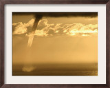 A Water Spout Appears Just off the Coast of Palos Verdes Framed Photographic Print
