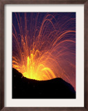 Lava Bursts from Mount Etna, Near Nicolosi, Italy, Wednesday July 25, 2001 Framed Photographic Print by Pier Paolo Cito