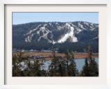 Snow Summit Ski Area in Big Bear Lake, California, Struggles to Make Artificial Snow Framed Photographic Print by Adrienne Helitzer