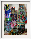 Dancers Named "Kukeri" Show their Ritual Masks During a Festival in the Village of Kalipetrovo Framed Photographic Print