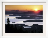 Sunrise over Moosehead Development, Greenville, Maine Framed Photographic Print by Robert F. Bukaty