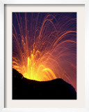 Lava Bursts from Mount Etna, Near Nicolosi, Italy, Wednesday July 25, 2001 Framed Photographic Print by Pier Paolo Cito