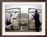 Pakistani Rangers Open the International Gate Between India-Pakistan Framed Photographic Print