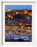 Night Falls onto the Monaco Palace Framed Photographic Print