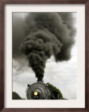 Smoke Billows from the Smoke Stack of Engine No. 734 Framed Photographic Print by Chris Gardner