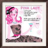 Pink Lady Drink Recipe Posters