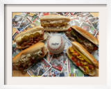 Baseball Hot Dogs Framed Photographic Print by Larry Crowe