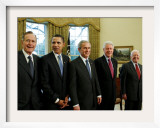 All Living Presidents and President-elect Barack Obama, January 7, 2009 Framed Photographic Print
