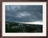 Rain Clouds Hover Over the Skyline of Jammu, India Framed Photographic Print
