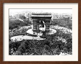This is an Aerial View of the Arc De Triomphe Framed Photographic Print