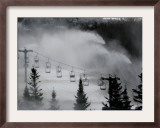 Snow Guns Pump out Man-Made Snow at Bretton Woods Ski Area, New Hampshire, November 20, 2006 Framed Photographic Print by Jim Cole