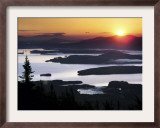 Sunrise over Moosehead Development, Greenville, Maine Framed Photographic Print by Robert F. Bukaty