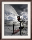 Snow is Made at Ski Roundtop in Lewisberry, Pennsylvania, December 8, 2006 Framed Photographic Print by Carolyn Kaster