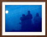 Ultra-Orthodox Jewish Women Seen Through Barrier to Separate Them from the Men Framed Photographic Print