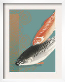 Koi in Orange Print