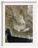 Dust Storm in Iran Print