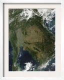 Satellite View of Indochina Prints