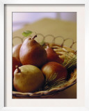 Basket with Pears Posters