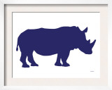 Navy Rhino Art by  Avalisa