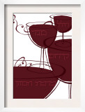 Wine with Hebrew Lettering Posters