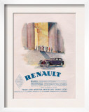 Renault, Magazine Advertisement, USA, 1930 Posters