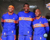 Amar'e Stoudemire, Chauncey Billups, & Carmelo Anthony 2010-11 Press conference Photo