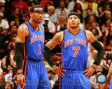 Carmelo Anthony & Amar'e Stoudemire 2010-11 Action Photo