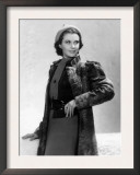 Vivien Leigh in a Gray Lamb Coat, 1937 Prints