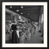 Retail Vegetable Markets Line the Decatur Street Side of the French Market Framed Photographic Print