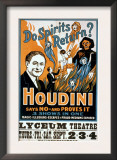 Houdini, Poster Art for Magic Show by Harry Houdini, 1909 Art