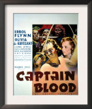 Captain Blood, Errol Flynn, Olivia De Havilland, 1935 Prints